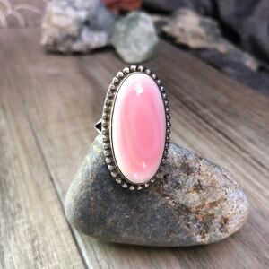 Pink Shell Sterling Ring 9.5 💖